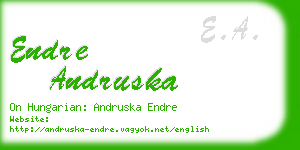 endre andruska business card